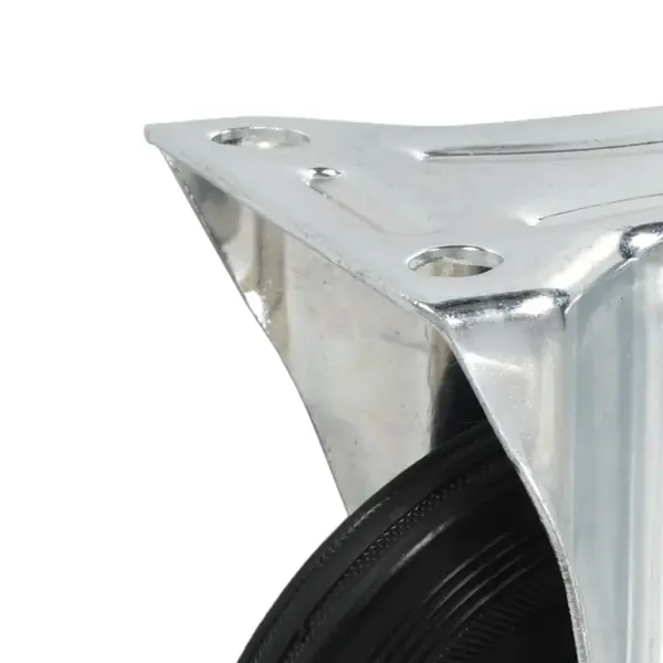 Fikseeritud kummirattad kinnitusplaadiga, must, 8 tk, 160 mm, 150 kg – 6