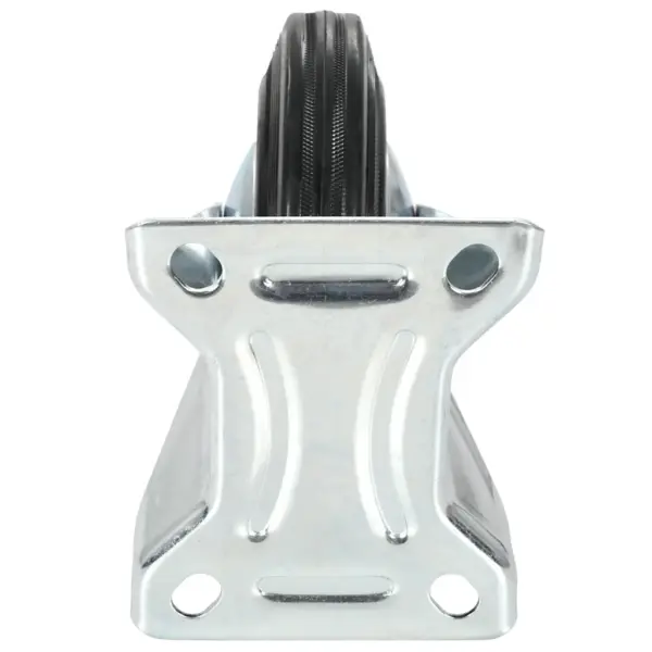 Fikseeritud kummirattad kinnitusplaadiga, must, 8 tk, 160 mm, 150 kg – 7