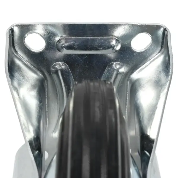 Fikseeritud kummirattad kinnitusplaadiga, must, 8 tk, 160 mm, 150 kg – 8