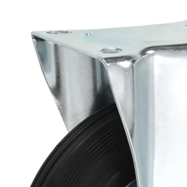 Fikseeritud kummirattad mööblile ja seadmetele, must, 200 mm, plaadiga 135 x 105 mm, 180 kg, 4 tk – 5