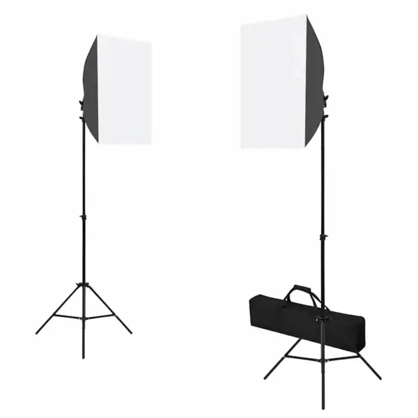Fotostuudiokomplekt softbox-valgustuse, rohelise tausta ja reflektoritega, 300 x 300 cm – 2