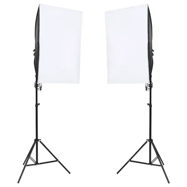 Fotostuudiokomplekt softbox-valgustite ja rohelise taustakangaga, 2 LED-lampi, taust 500 x 300 cm – 2