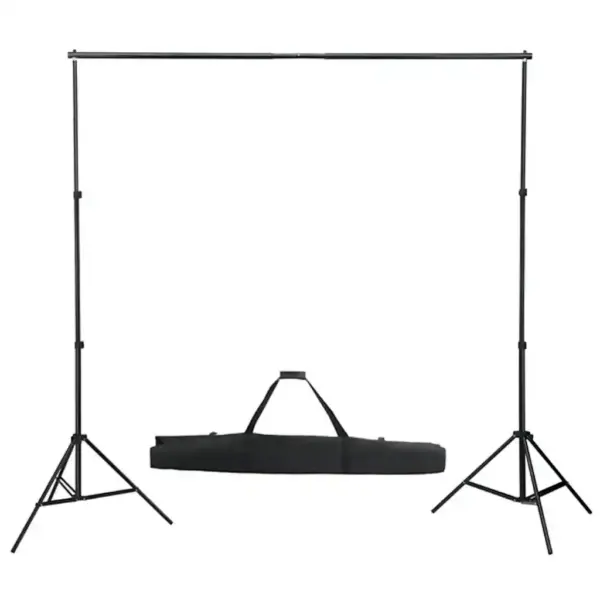 Fotostuudiokomplekt softbox-valgustuse ja musta taustaga, 2 LED softboxi 40 x 60 cm, taust 300 x 300 cm – 3