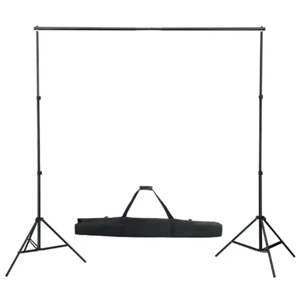 Fotostuudiokomplekt softbox-valgustuse ja musta taustaga, 2 softboxi, taustasüsteem 155–300 cm, taust 600 x 300 cm – 8