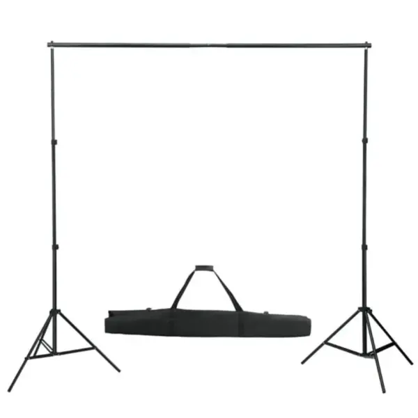 Fototausta tugisüsteem valge puuvillase lõuendiga, 600 x 300 cm, alumiinium, reguleeritava kõrguse ja laiusega – 2