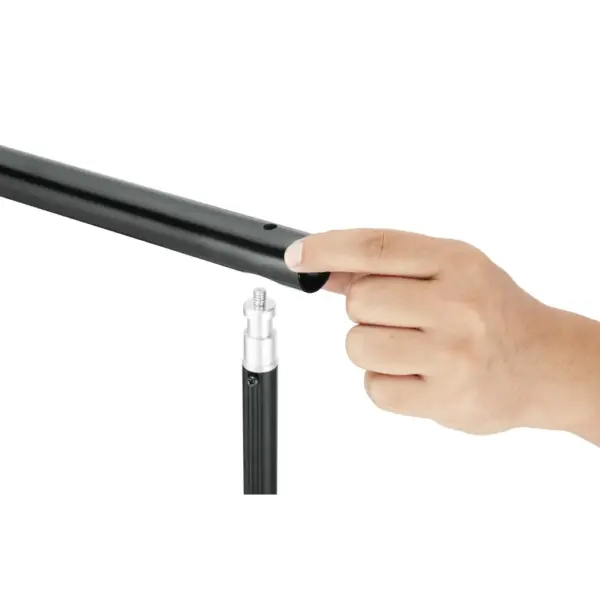 Fototausta tugisüsteem valge puuvillase lõuendiga, 600 x 300 cm, alumiinium, reguleeritava kõrguse ja laiusega – 3