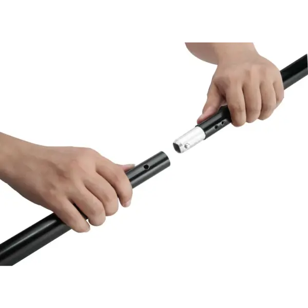 Fototausta tugisüsteem valge puuvillase lõuendiga, 600 x 300 cm, alumiinium, reguleeritava kõrguse ja laiusega – 4