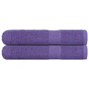 Puuvillased rannarätikud FROGN, 2 tk, lilla, 100 x 200 cm, 360 g/m²