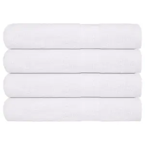 Suured puuvillased rätikud FROGN, 4 tk, valge, 100 x 200 cm, 360 g/m²