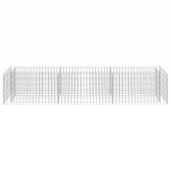 Gabioon-taimelava aiapeenrale tsingitud terasest, 270 x 50 x 50 cm – 5