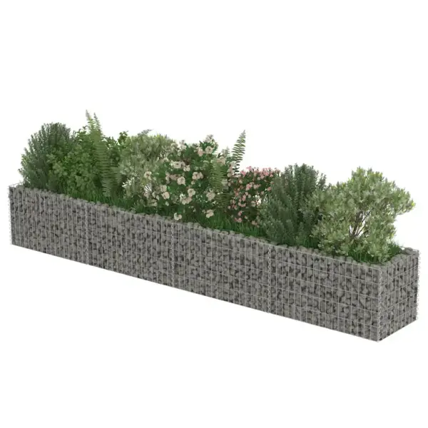 Gabioon-taimelava peenrapiirdeks, tsingitud teras, 360 x 50 x 50 cm – 4