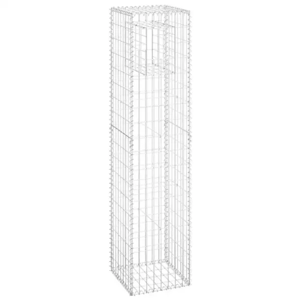 Gabioonkorvide komplekt aeda, 2 tk, raud, hõbedane, 40 x 40 x 180 cm – 3