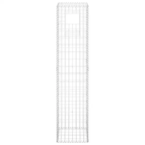 Gabioonkorvide komplekt aeda, 2 tk, raud, hõbedane, 40 x 40 x 180 cm – 4