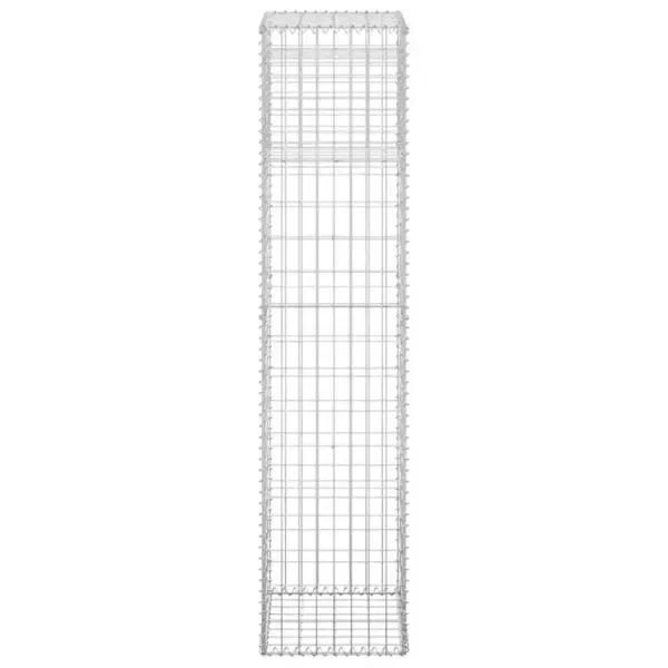 Gabioonkorvide komplekt aeda, 2 tk, raud, hõbedane, 40 x 40 x 180 cm – 5