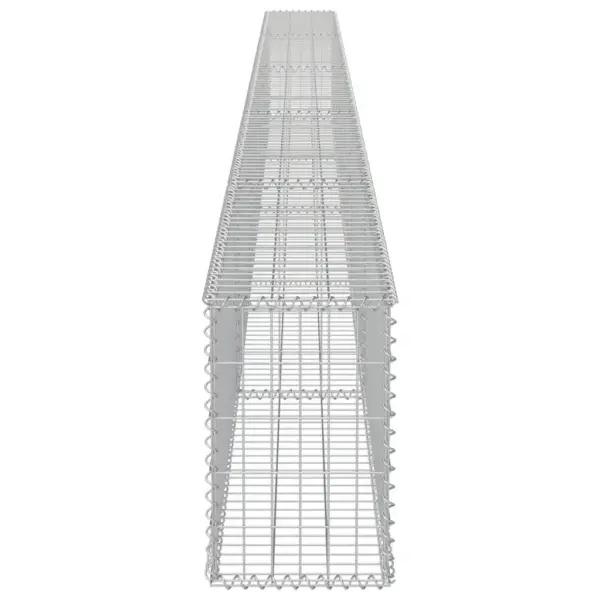 Gabioonsein katetega, tsingitud teras, hõbedane, 600 x 30 x 50 cm – 6