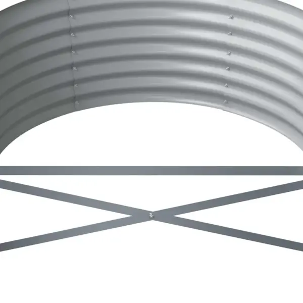 Aia taimelava, galvaniseeritud teras, antratsiithall, 368 x 80 x 36 cm – 5