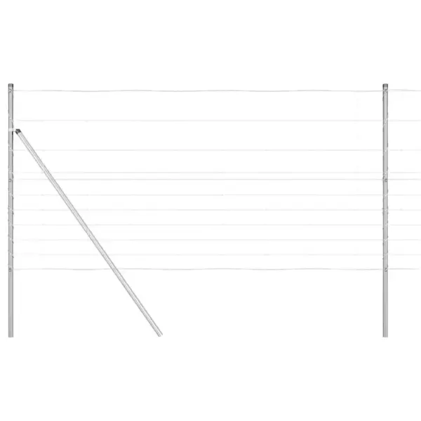 Aiapiirde komplekt galvaniseeritud terasest postidega, 50 m x 120 cm – 2