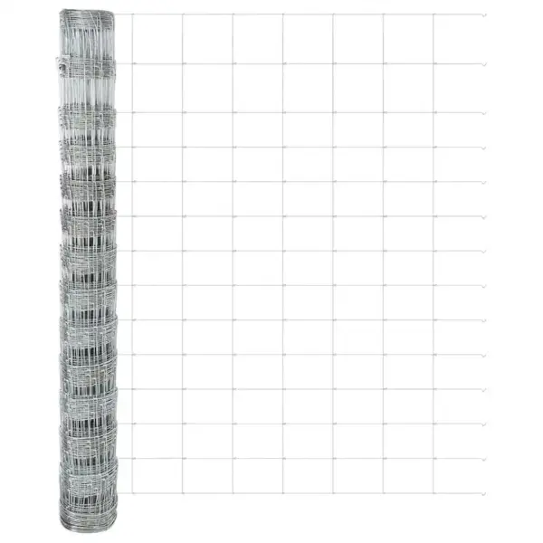 Galvaniseeritud terasest aiapostide ja võrkaia komplekt, 50 x 1,4 m – 7