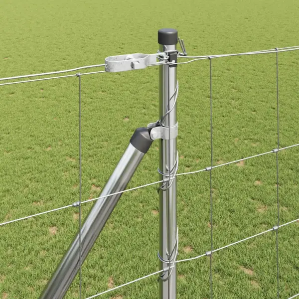 Galvaniseeritud terasest traataia ja nurgapostide komplekt, 25 x 1,6 m – 4