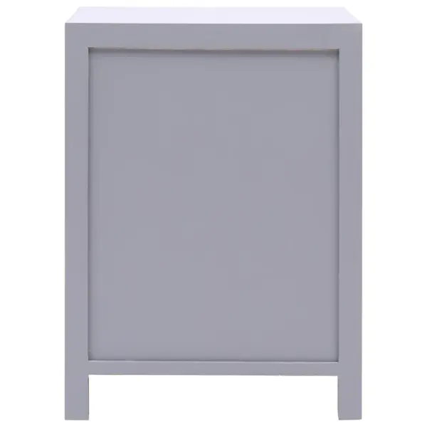 Aasia stiilis hall öökapp kahe uksega, Paulownia puit, 38 x 28 x 52 cm – 3