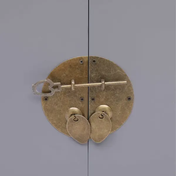 Aasia stiilis hall öökapp kahe uksega, Paulownia puit, 38 x 28 x 52 cm – 6