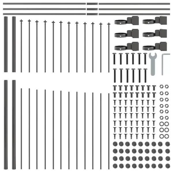 Hall aiapaneelide komplekt 8-osaline, pulbervärvitud teras, 170 x 215 cm – 6