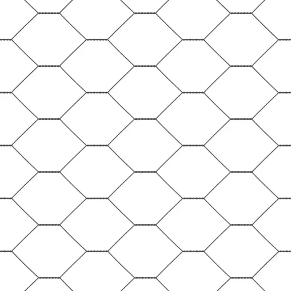 Aiavõrgu ja postide komplekt, hall, teras ja PVC, 10 x 1,6 m, 50 mm silmaga – 11