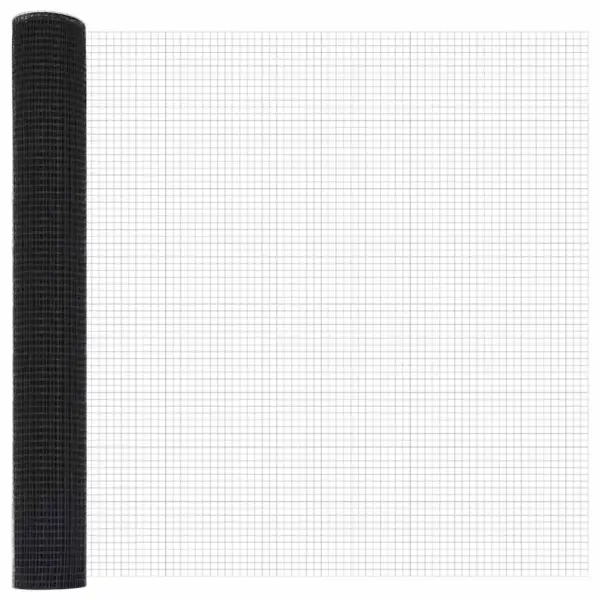 Hall aiavõrgu komplekt postidega, teras ja PVC, 1,4 x 10 m – 7