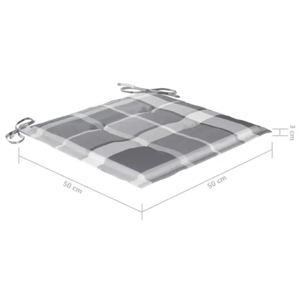 Kahekohaline aiatool teelauaga istmepatjadega, hall akaatsiapuit, 159 x 61 x 92 cm – 12