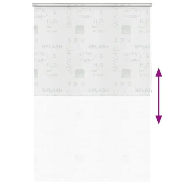 Hall vettpidav duširuloo splash kirjaga, 140 x 240 cm, EVA – 5