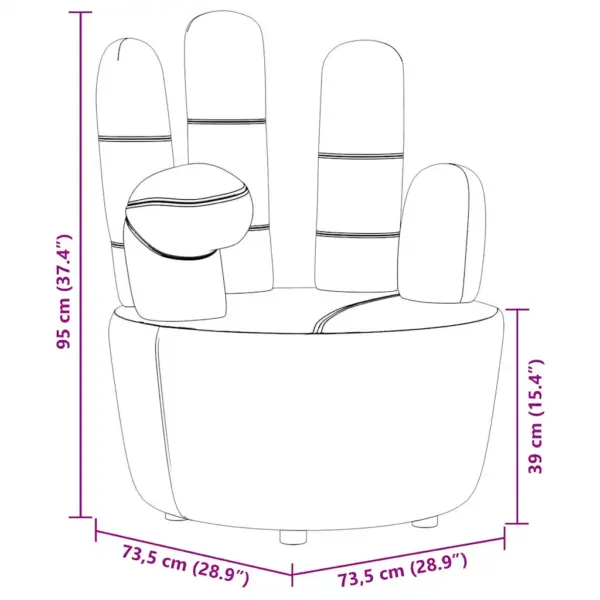 Käekujuline sametist tugitool, hall, puitraamiga, 73,5 x 73,5 x 95 cm – 8