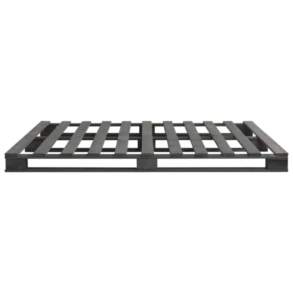 Kaubaalustest voodiraam, hall männipuit, 160 x 200 cm – 4