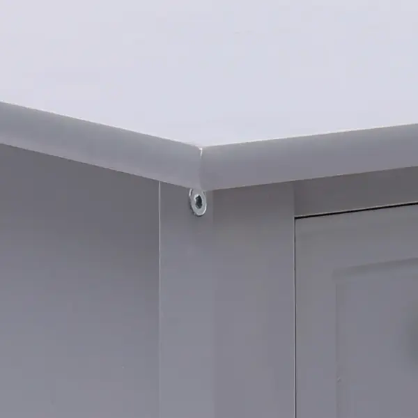 Lisalaud 2 sahtliga, hall Paulownia puit, 40 x 40 x 40 cm – 5