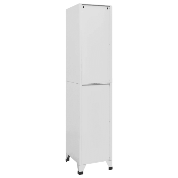 Hall lukustatav terasest hoiukapp 2 sektsiooniga, 38 x 45 x 180 cm – 5