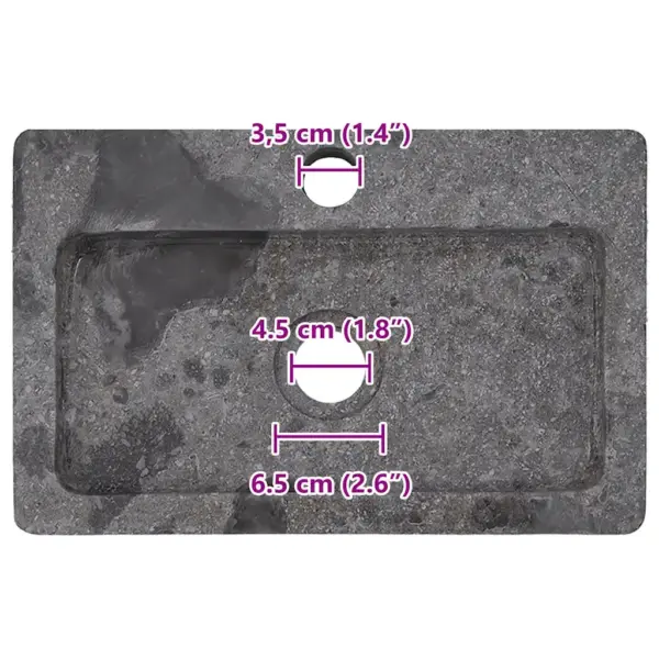 Hall seinale kinnitatav marmorvalamu, 38 x 24 x 6,5 cm – 7