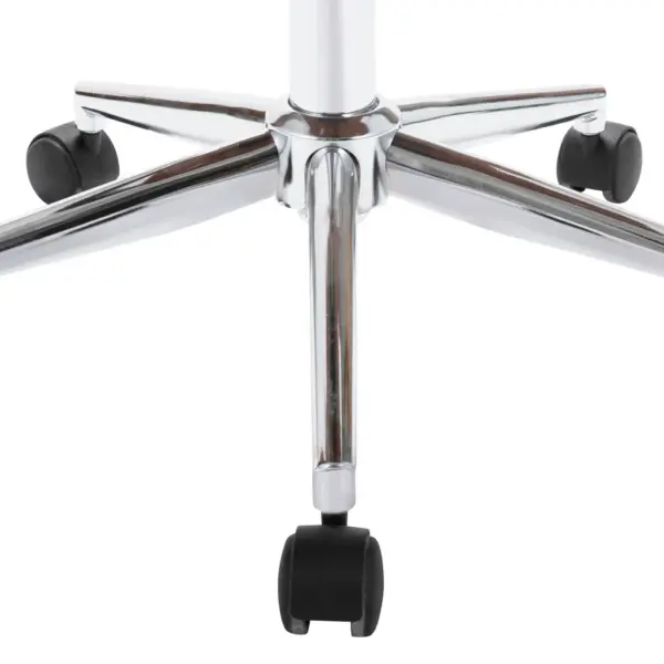 Pöörlev hall söögitool ratastega, kangas ja painutatud puit, reguleeritava kõrgusega – 7