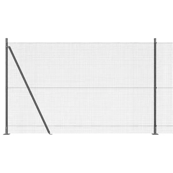 Hall aiavõrgu ja teraspostide komplekt, PVC-kattega, 25 x 1,4 m, võrguava 12 x 12 mm, 11 posti – 8