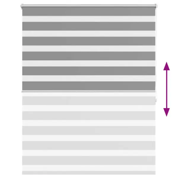 Hall sebrakardin rullkardin, 120 x 175 cm, 100% polüester – 5