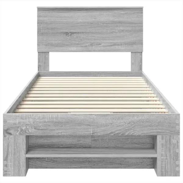 Hall sonoma voodiraam peatsiga, tehispuit, 90 x 200 cm – 8