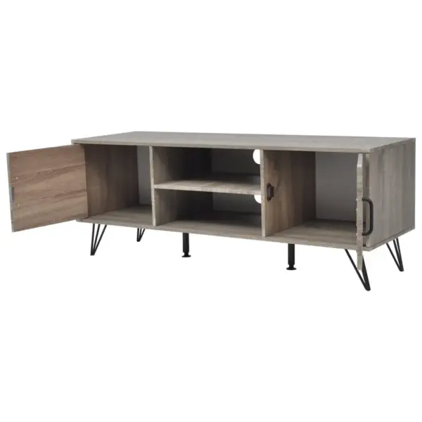 Hall telerialus avatud riiulite ja ustega, 120 x 40 x 45 cm - 2