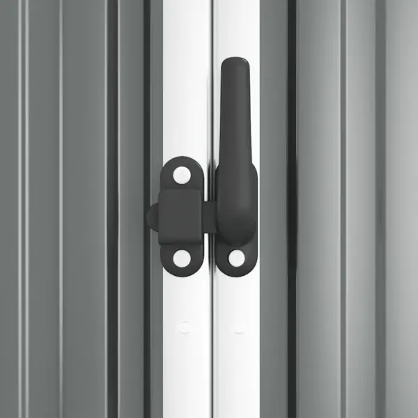 Hall aiakuur aiatööriistadele, tsingitud teras, 161 x 89 x 161 cm – 6