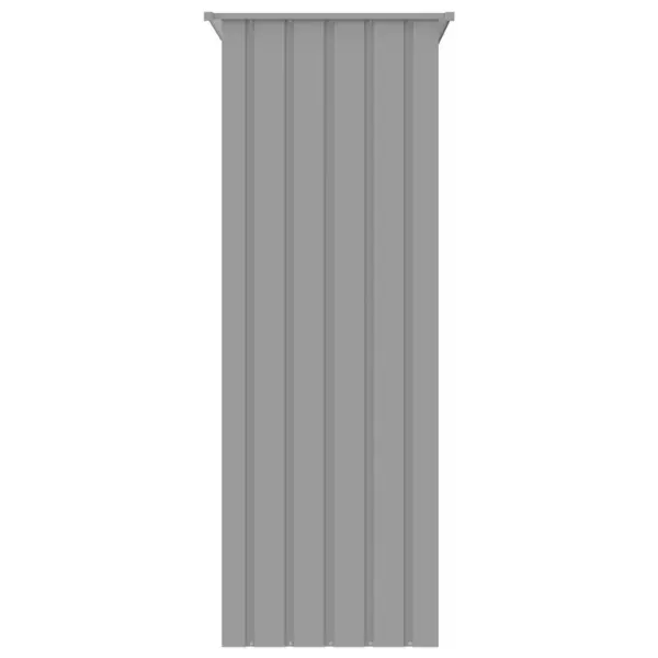 Aialinnumaja lindudele, hall tsingitud terasest, 215 x 78 x 200 cm – 7