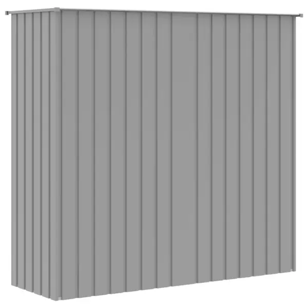 Aialinnumaja lindudele, hall tsingitud terasest, 215 x 78 x 200 cm – 8