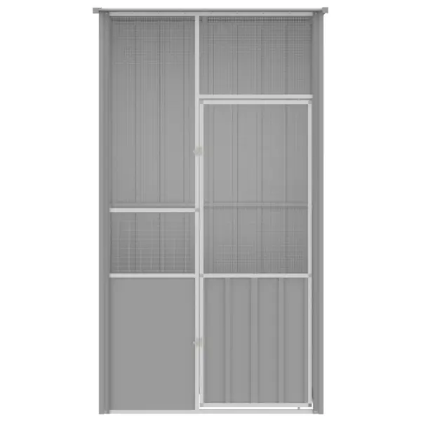 Hall välilinnupuur tsingitud terasest, 115 x 78 x 200 cm – 6