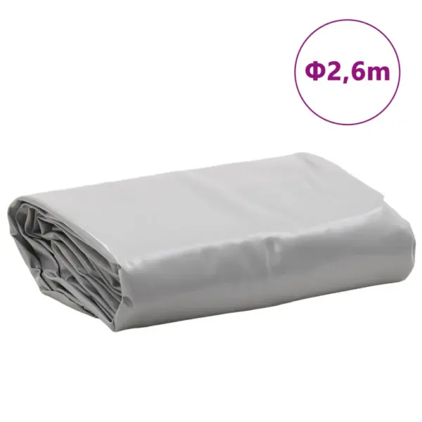 Ümar hall PVC present metallist aasadega, Ø 2,6 m, 650 g/m² – 8