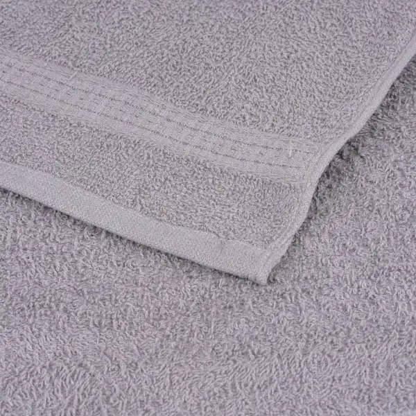 Vannirätikute komplekt FROGN, hall, 10 tk, 100 x 150 cm, 100% puuvill, 360 g/m² – 6