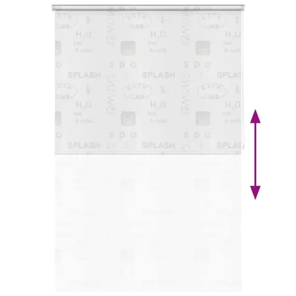 Hall duširuloo tekstimustriga, vettpidav PEVA, 160 x 240 cm – 5