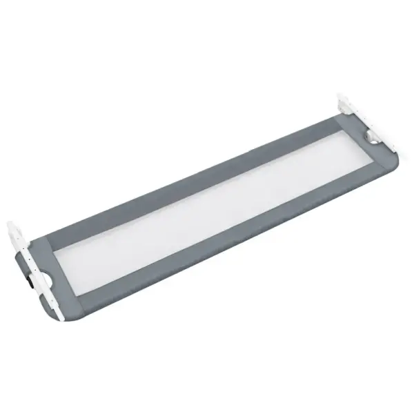 Voodipiire väikelapse voodile läbipaistva võrguga, hall, 120 x 42 cm – 4