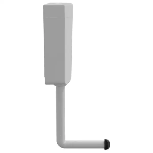 WC loputuskast kükktualetile, alumise vee sisselaskega, 3/6 l, hall polüpropüleen, 37 x 33,5 x 68 cm – 5