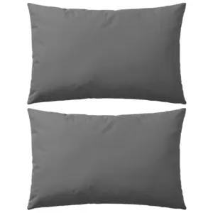 Vettpidavad UV-kindlad hallid aiapadjad lukuga, 2 tk, 60 x 40 cm